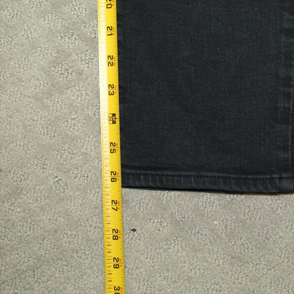 Talbots Jeans Size 12 Petite Dark Gray Straight Ankle Ladies Pants Stretch - Picture 3 of 6